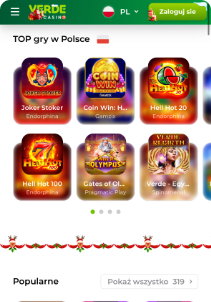 Verde casino mobile screen slots games
