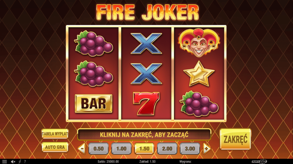 FireJoker1 slots screen