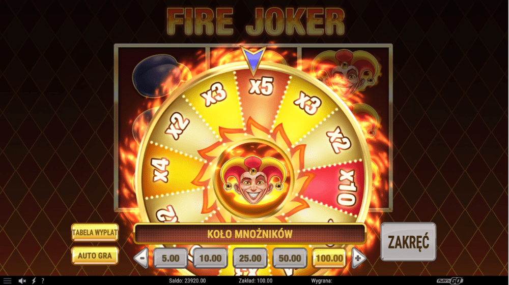 FireJoker2 slots screen