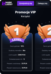 HashLucky casino mobile screen promotions vip