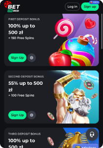 Betonred casino mobile screen promotions