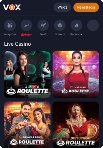 Vox casino mobile screen live games